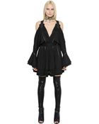 Givenchy Viscose & Silk Jersey Dress With Cutouts - Lyst