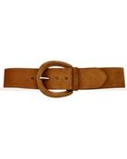 Ralph Lauren Covered-Buckle Suede Belt - Lyst