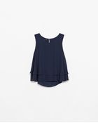 Zara Double Layer Top - Lyst