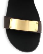 Giuseppe Zanotti Goldbar Leather Sandals - Lyst