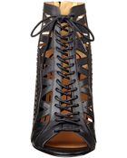 Nine West Angellica Gladiator Booties - Lyst