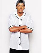 Asos T-Shirt In Mesh With Oversized Baseball Fit - Lyst
