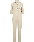 Jesse Kamm + Stretch Linen-Blend Jumpsuit - Lyst