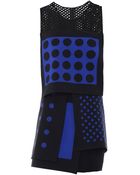 Emilio de la Morena Multi Dot-Print And Mesh Layered Dress - Lyst