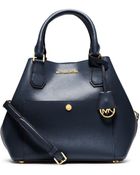 Michael Kors Greenwich Large Saffiano Leather Satchel - Lyst
