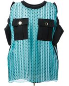 Emanuel Ungaro Polka Dot Sheer Blouse - Lyst