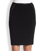 Yigal Azrouel Zipper-Detail Pencil Skirt - Lyst