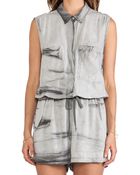 Enza Costa Sleeveless Romper - Lyst