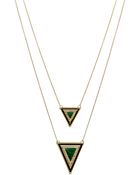 House Of Harlow Dual Chain Teepee Necklace - Lyst