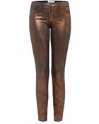 Current/Elliott Foil Stiletto Jeans - Lyst