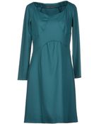 Alberta Ferretti Short Dress - Lyst