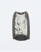 Zara Photo Wool T-Shirt - Lyst