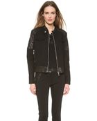 Costume National Biker Jacket - Black - Lyst