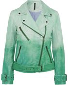 W118 By Walter Baker Evan Dã©Gradã© Leather Biker Jacket - Lyst