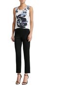 St. John Liquid Satin Side Zip Cropped Pants - Lyst