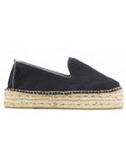 Manebí Dakota Double Navy Pony Espadrille - Lyst