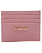 Fendi Pink Leather Card Holder - Lyst