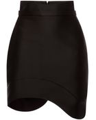 Antonio Berardi Silk Scuba Mini Skirt - Lyst