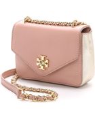 Tory Burch Kira Mini Chain Bag - Black/Gunmetal - Lyst