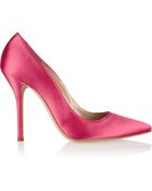 Oscar de la Renta Grace Satin Pumps - Lyst