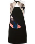 Victoria Beckham Sleeveless Shift Dress - Lyst
