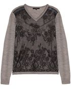 Tibi Chantilly Lace Sweater - Lyst
