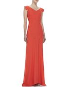 Roland Mouret Phoenix Double-Crepe Folded-Sweetheart Gown - Lyst
