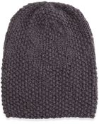 Hat Attack Perfect Popcorn-Knit Slouchy Hat - Lyst