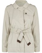Max Mara Short Reversible Trench Coat - Lyst