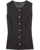 Dolce & Gabbana Embellished Brocade Top - Lyst
