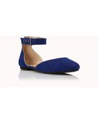 Forever 21 Ankle Strap Flats - Lyst