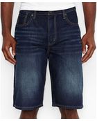 Levi's 569 Loose Straight-Fit Midnight Scraped Shorts - Lyst