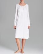Hanro Queens Long Sleeve Short Gown - Lyst