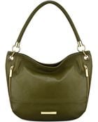 Anne Klein Military Luxe Large Hobo - Lyst