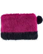 Helen Moore Faux-fur Clutch Bag Bag - Lyst