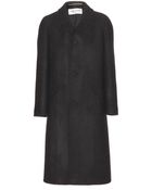 Saint Laurent Wool Coat - Lyst