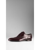 Burberry Leather Wingtip Brogues - Lyst