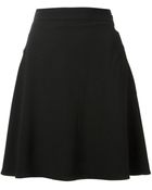 Saint Laurent Panelled A-Line Skirt - Lyst