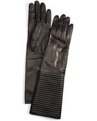 DKNY Nappa Long Moto Glove - Lyst