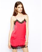 Oh My Love Lace Trim Cami Dress - Lyst