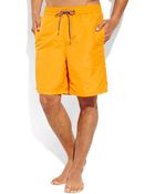 Thomas Dean Solid Drawstring Swim Trunks - Lyst