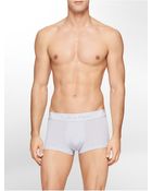 Calvin Klein Ck Black Embossed Logo Low Rise Trunk - Lyst