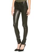J Brand L624 Stacked Leather Skinny Pants - Noir - Lyst