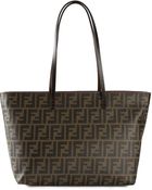 Fendi Ff Logo 'Roll' Tote Bag - Lyst