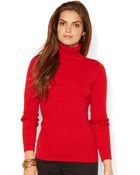 Lauren by Ralph Lauren Petite Turtleneck Sweater - Lyst