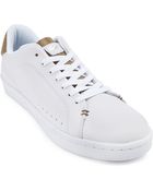 Lacoste Carnaby Snake White Sneakers - Lyst