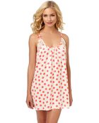 Betsey Johnson Polka Dot Silky Luxe Slip - Lyst
