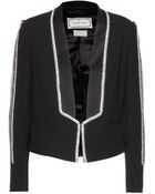 By Malene Birger Lalan Embellished Crepe Blazer - Lyst