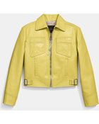 Coach Cropped Mod Jacket - Lyst