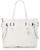 Kenneth Cole Studded Handle Me Leather Tote - Lyst